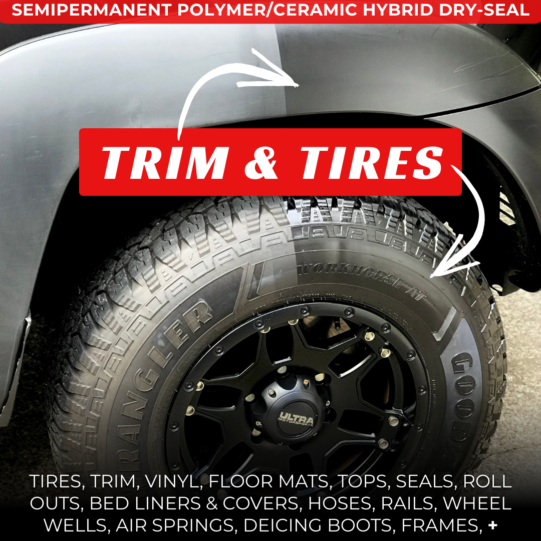 SATN Full Kit, Semi-Permanent Protectant | Ceramic Hybrid OEM Restoration, Dry Rot Prevention, Car, RV, Aircraft, Motorcycle, ATV & Golf Cart DRY-SEAL SAFE!